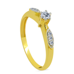 Amistad 18K Gold Diamond Ring D-6384