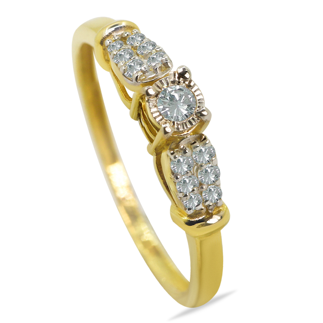 Infinito 18K Gold Diamond Ring D-6390