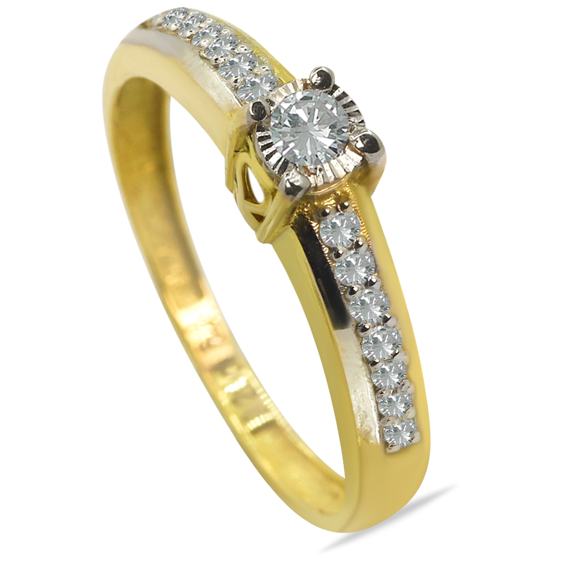 Cuidar 18K Gold Diamond Ring D-6392