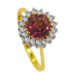 Evocative 18K Gold Diamond Ring D-6407