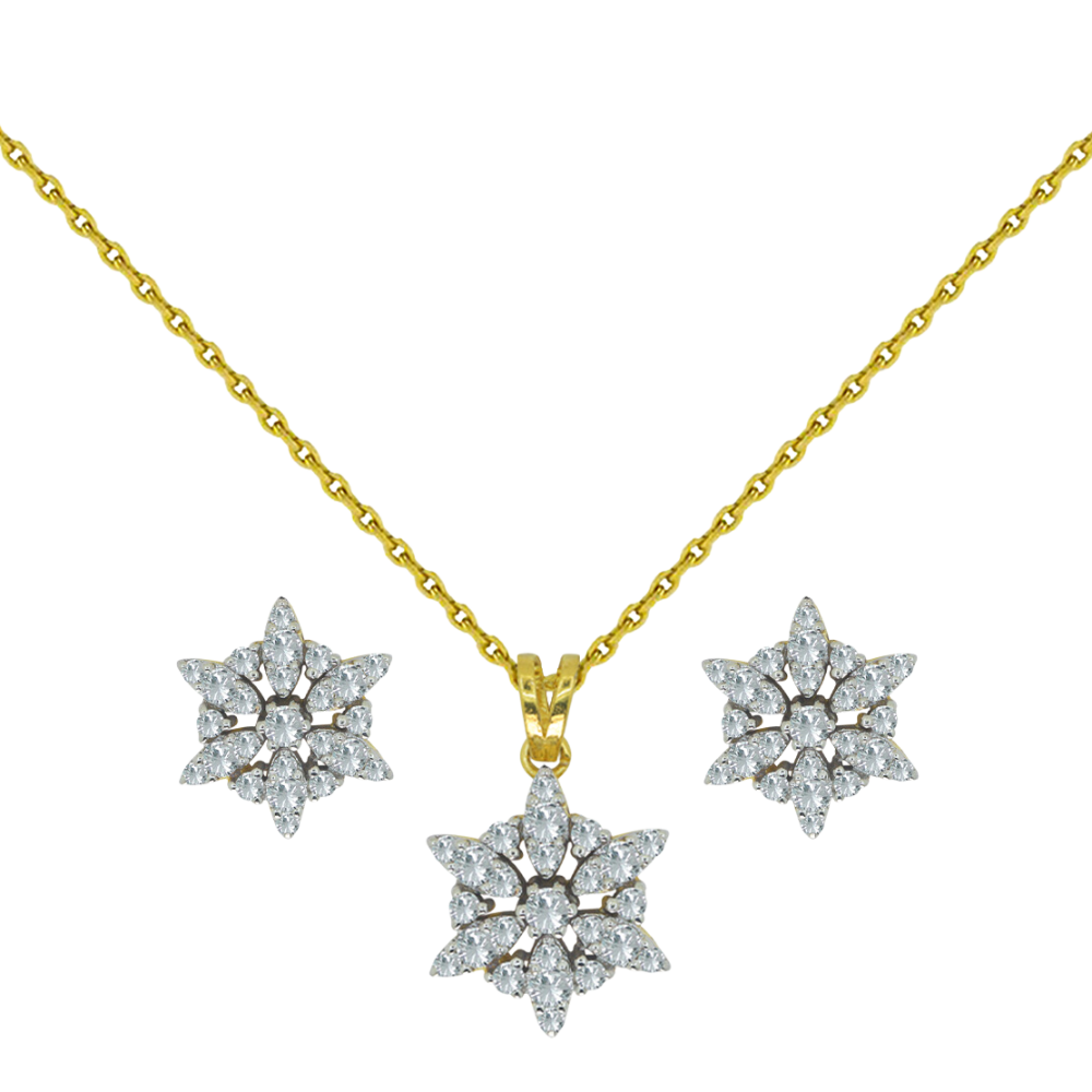 18K Gold Diamond Short Set BF-55,56