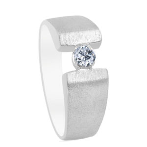 Étincelle Palladium Diamond Ring D-4502