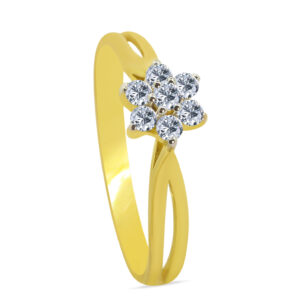 Pluie 18K Gold Diamond Ring D-6385