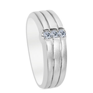 Moitié Palladium Diamond Ring D-6434