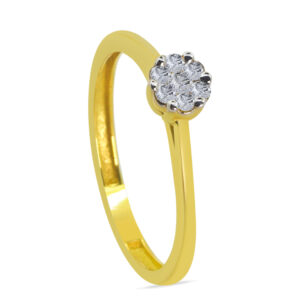 Efímero 18K Gold Diamond Ring D-6444