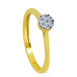 Efímero 18K Gold Diamond Ring D-6444
