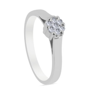 siempre Palladium Diamond Ring D-6484