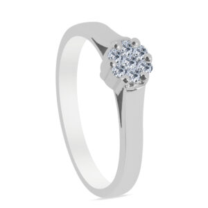 siempre Palladium Diamond Ring D-6484