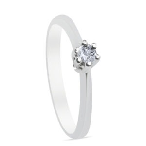 Inmarcesible Palladium Diamond Ring D-6489