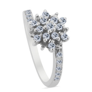 ojalá Palladium Diamond Ring D-6480