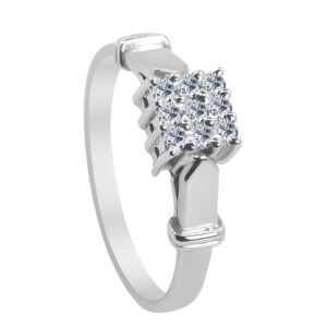 Scintiller Palladium Diamond Ring D-6498