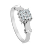 Scintiller Palladium Diamond Ring D-6498