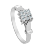 Scintiller Palladium Diamond Ring D-6498