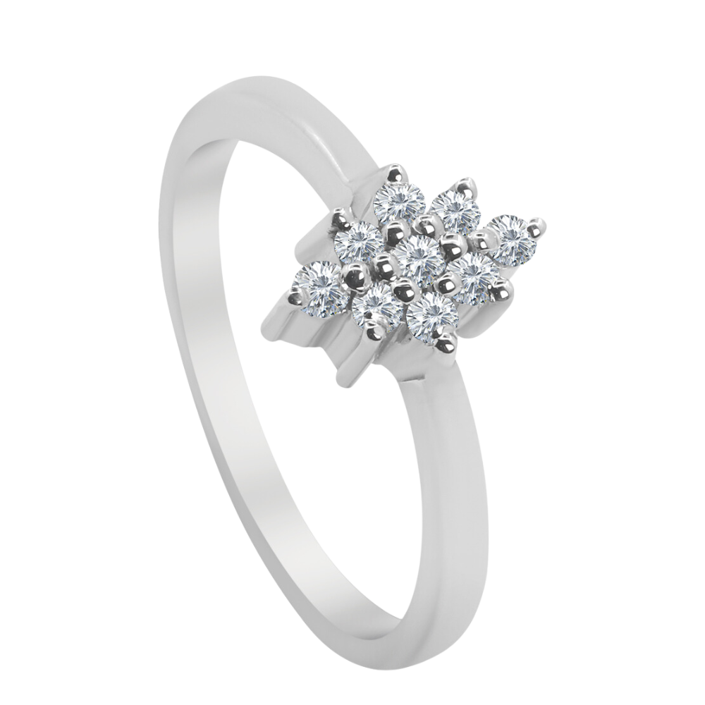 Compasión Palladium Diamond Ring D-6497