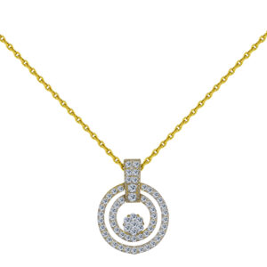 étoile 18K Gold Diamond Pendant BF-62