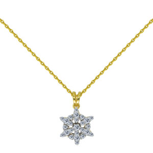 Auréole 18K Gold Diamond Pendant BF-56