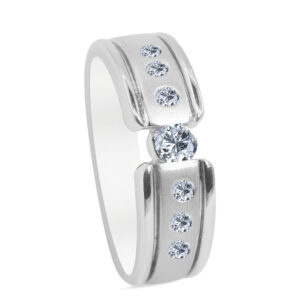 Étendu Palladium Diamond Ring D-6539