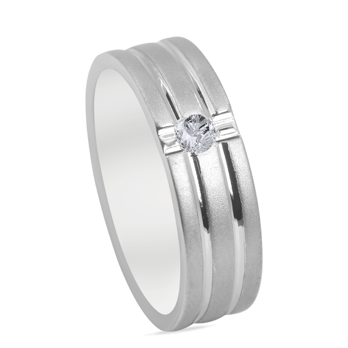 Shop Diego Platinum Ring for Men Online | CaratLane US