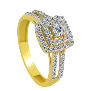 Légèreté 18K Gold Diamond Ring D-6543