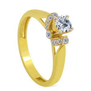 Flâner 18K Gold Diamond Ring D-6546