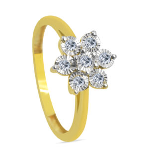 Fleur 18K Gold Diamond Ring D-6563