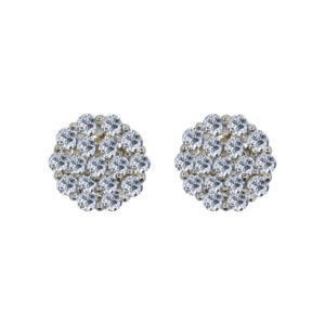 Ravissant 18k Gold Diamond Ear rings D-6576