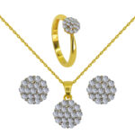 Ravissant 18K Gold Diamond Set D-6576,77,78 (1)