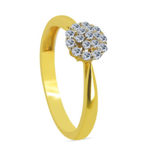Ravissant 18K Gold Diamond Ring D-6578