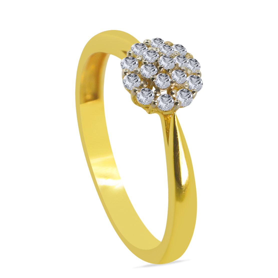 Ravissant 18K Gold Diamond Ring D-6578 Round
