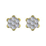 Soleil 18k Gold Diamond Ear rings D-6580