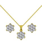 Soleil 18k Gold Diamond Ear rings D-6580 (1)