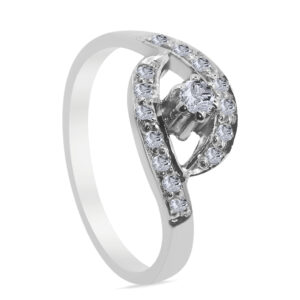 Éclatante Palladium Diamond Ring D-6583