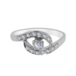 Éclatante Palladium Diamond Ring D-6583