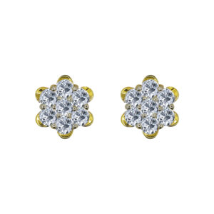 Soleil 18k Gold Diamond Ear rings D-6580