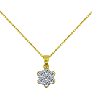 Soleil 18K Gold Diamond Pendant D-6581