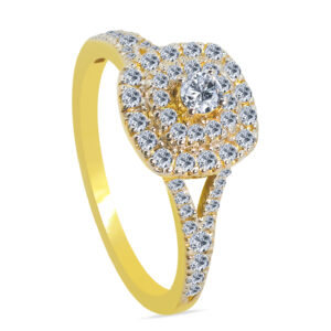 Liberté 18K Gold Diamond Ring D-6609