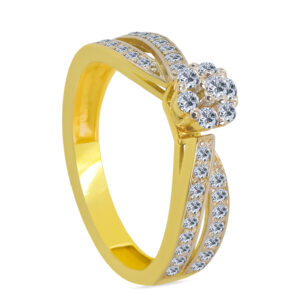 Oiseau 18K Gold Diamond Ring D-6613