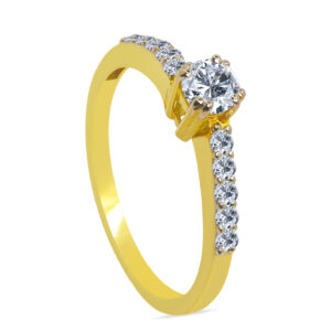 Oiseau 18K Gold Diamond Ring D-6647
