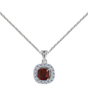 Étreinte Palladium Diamond Pendant D-6654