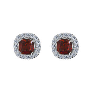 Étreinte Palladium Diamond Ear Rings D-6653