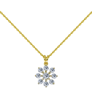 Étreinte 18K Gold Diamond Pendant D-6672