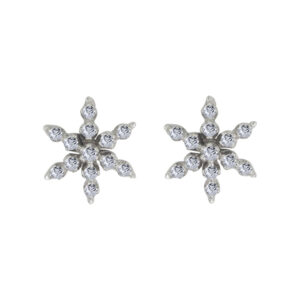 Sérénité Palladium Diamond Ear Rings D-6720