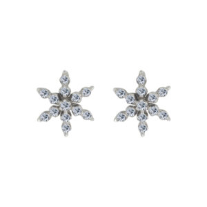 Sérénité Palladium Diamond Ear Rings D-6720