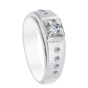 Aérien Palladium Diamond Ring D-6726