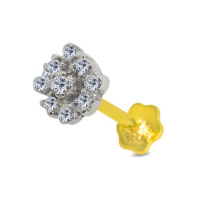 18K Gold Nose Pin D-6728
