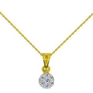 18K Gold Diamond Pendant D-6405