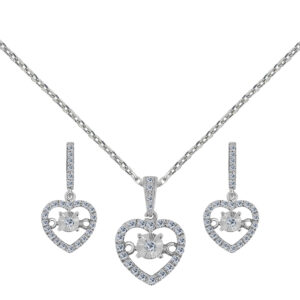 Тоска Palladium Diamond Set # D-6752,53