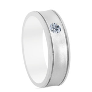 Aube Palladium Diamond Ring D-6734