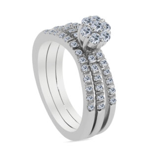 Éclosion Palladium Diamond Ring D-6747