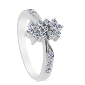 Des bijoux Palladium Diamond Ring D-6756